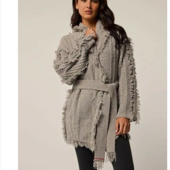 NEW GREYSON Luxe CASHMERE + WOOL Cable Knit Cardigan Sweater $530 RETAIL! - Picture 1 of 8